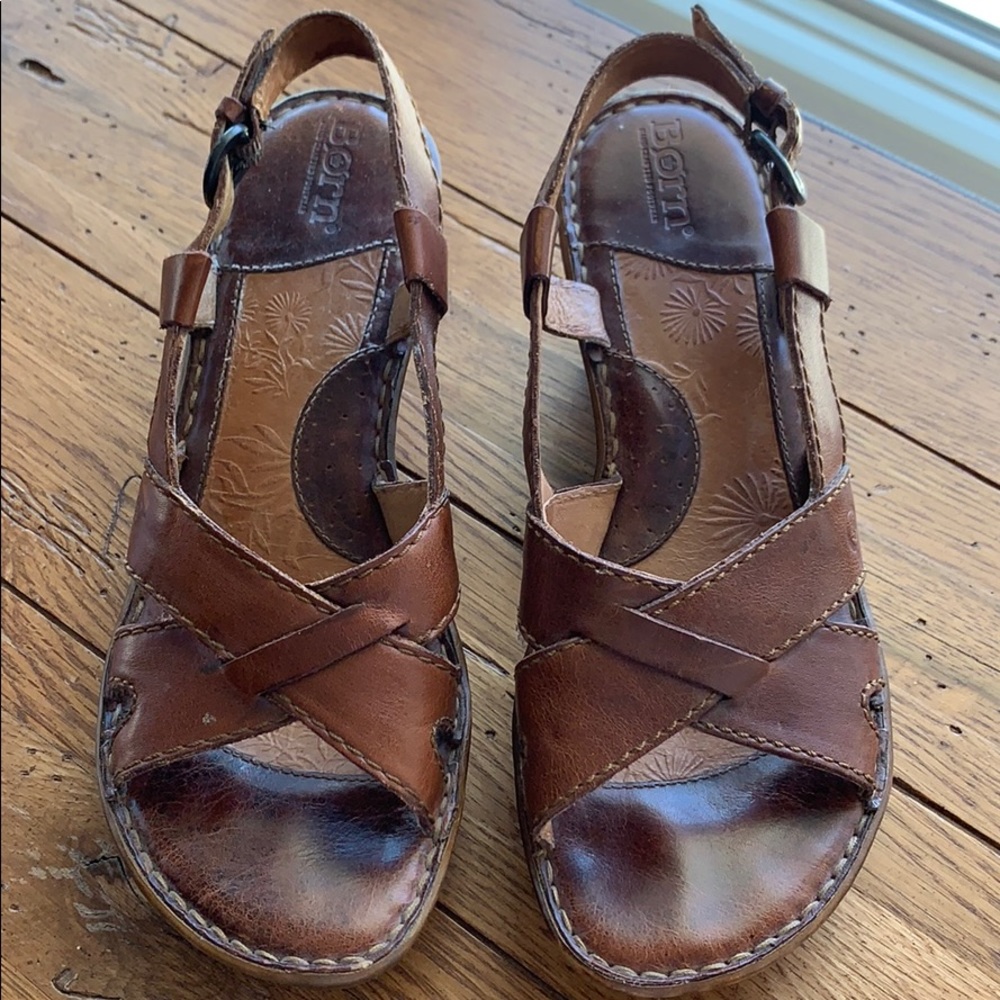Born Women's Tan Leather Sandals